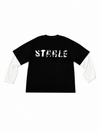 Longsleeve manica a contrasto