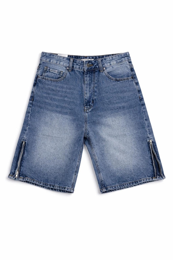 SHORTS DENIM CON ZIP